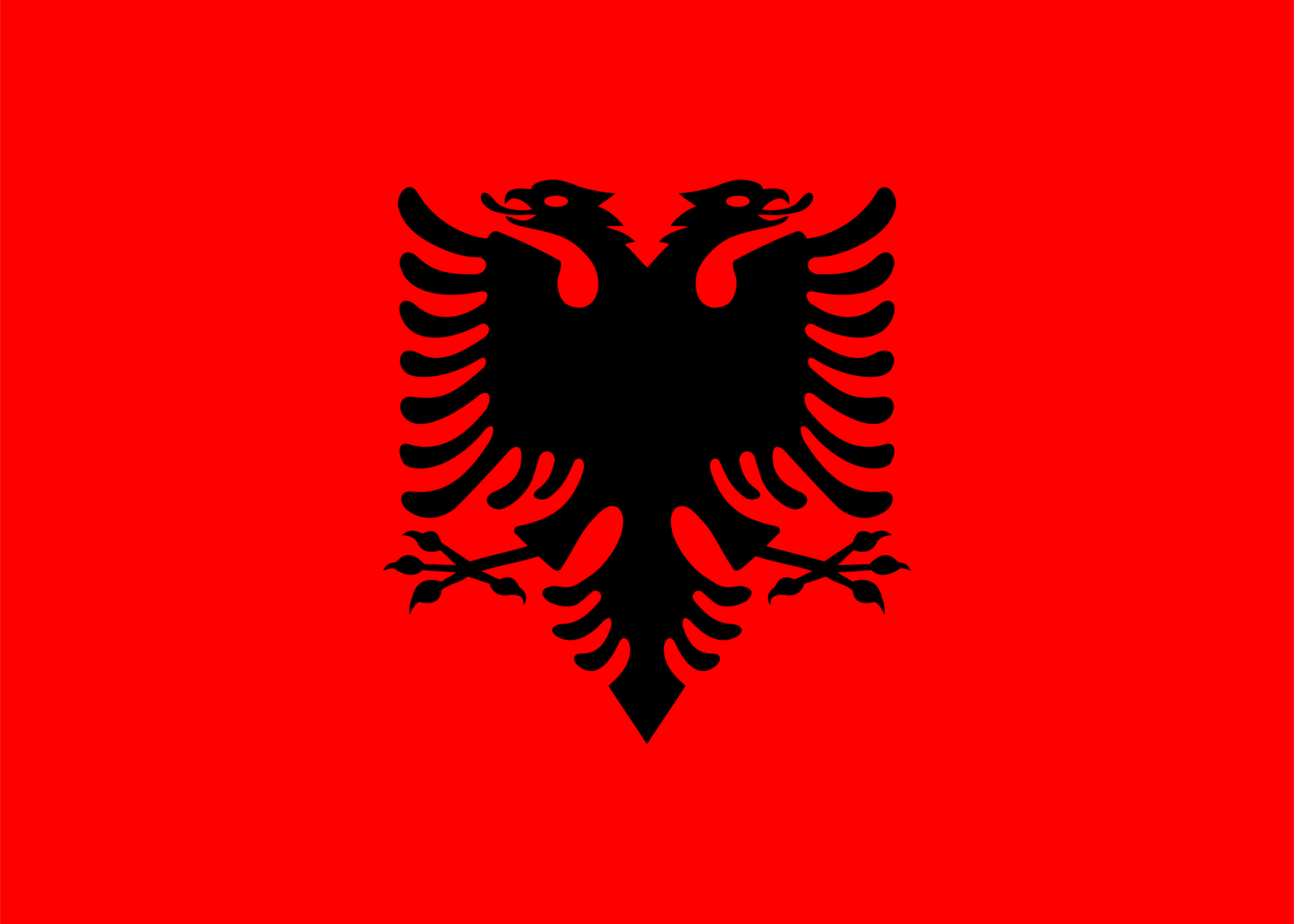 Drapeau de l'Albanie