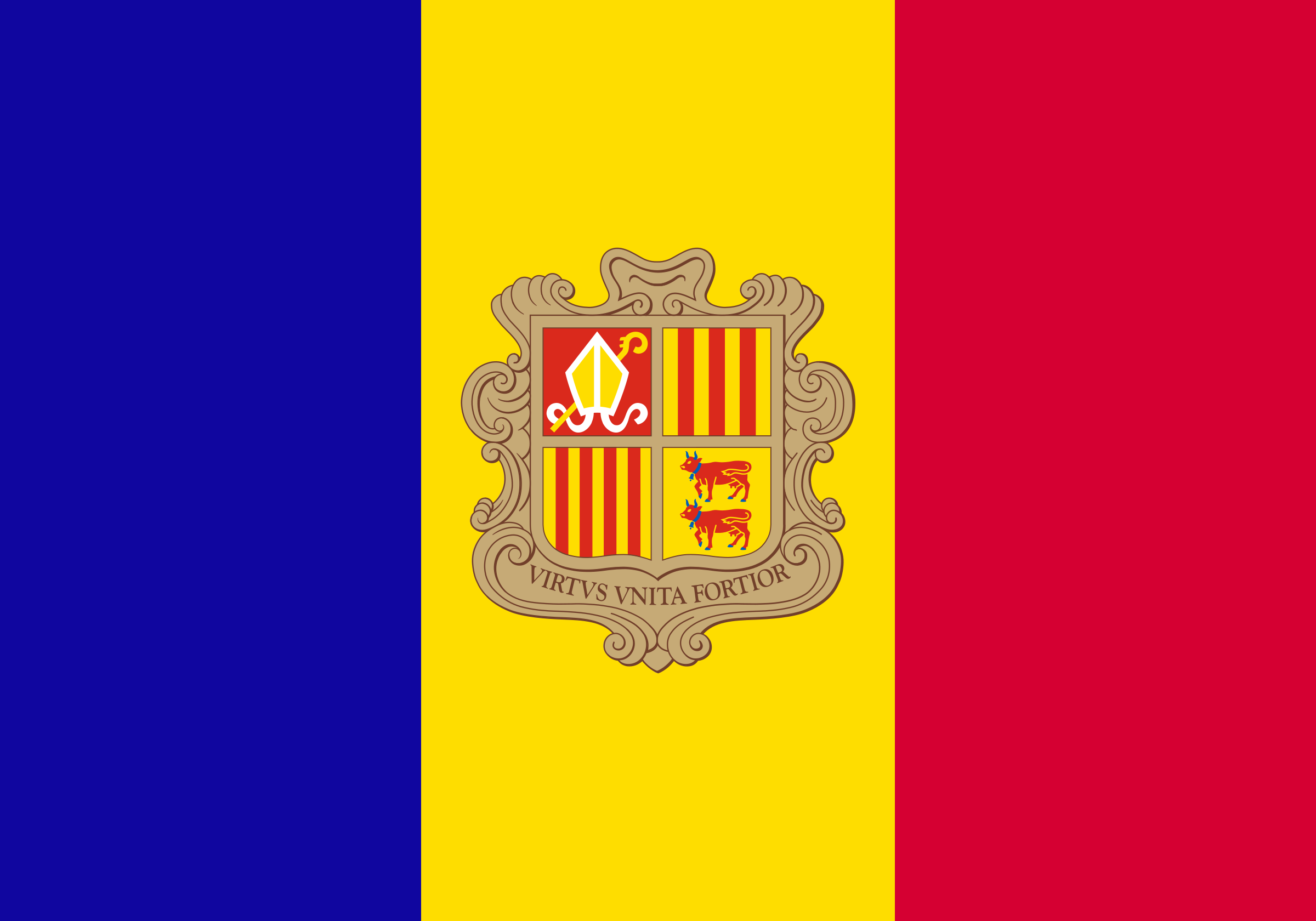 Drapeau de l'Andorre