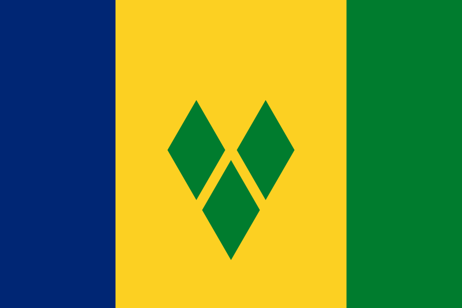 Drapeau de Saint-Vincent-et-les-Grenadines