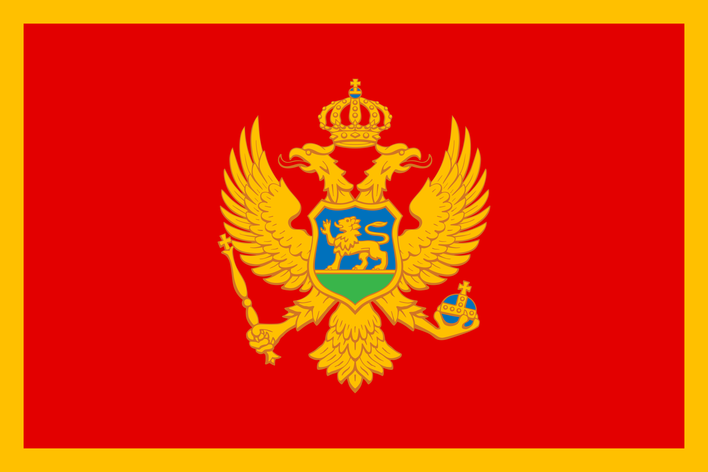 Drapeau montenegro