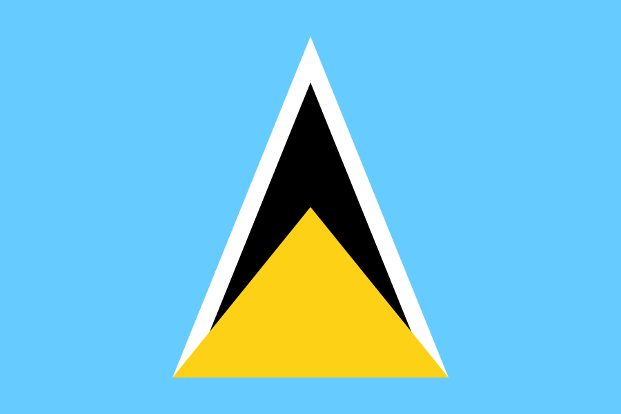 Drapeau sainte lucie