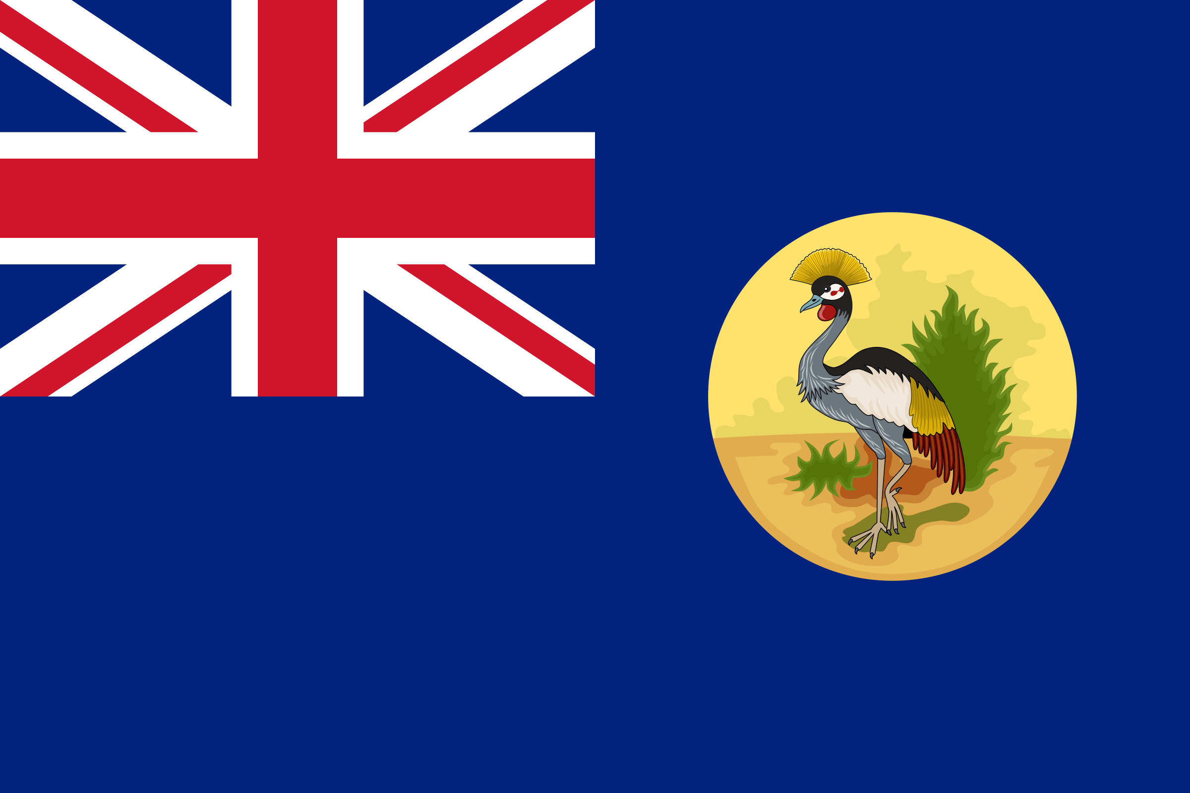 Drapeau du protectorat de l'Ouganda